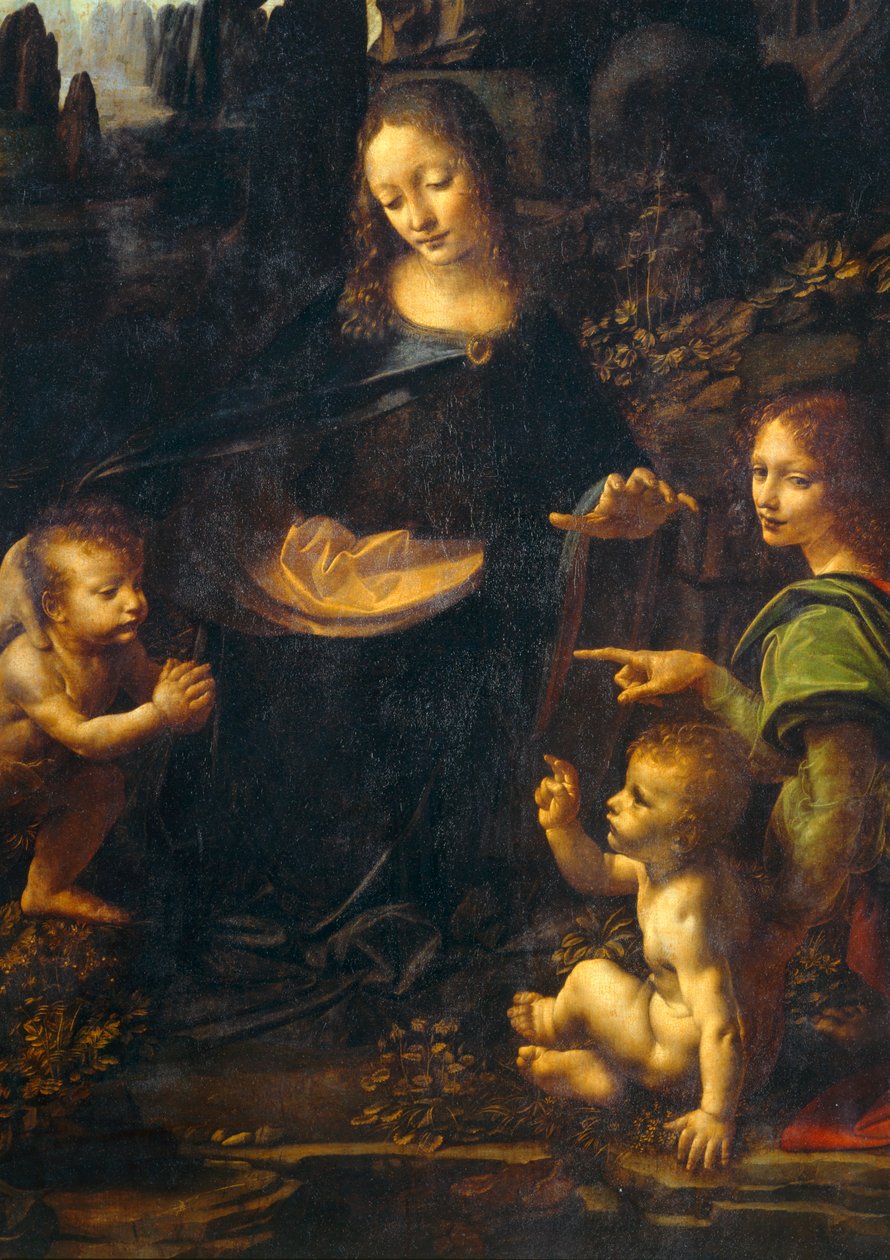 La Vierge aux rochers - De Madonna van de rotsen ... door Leonardo da Vinci
