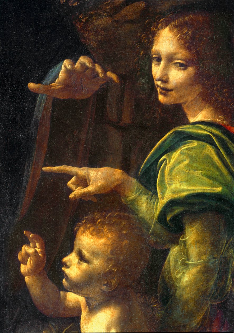 La Vierge aux rochers - De Madonna van de rotsen ... door Leonardo da Vinci