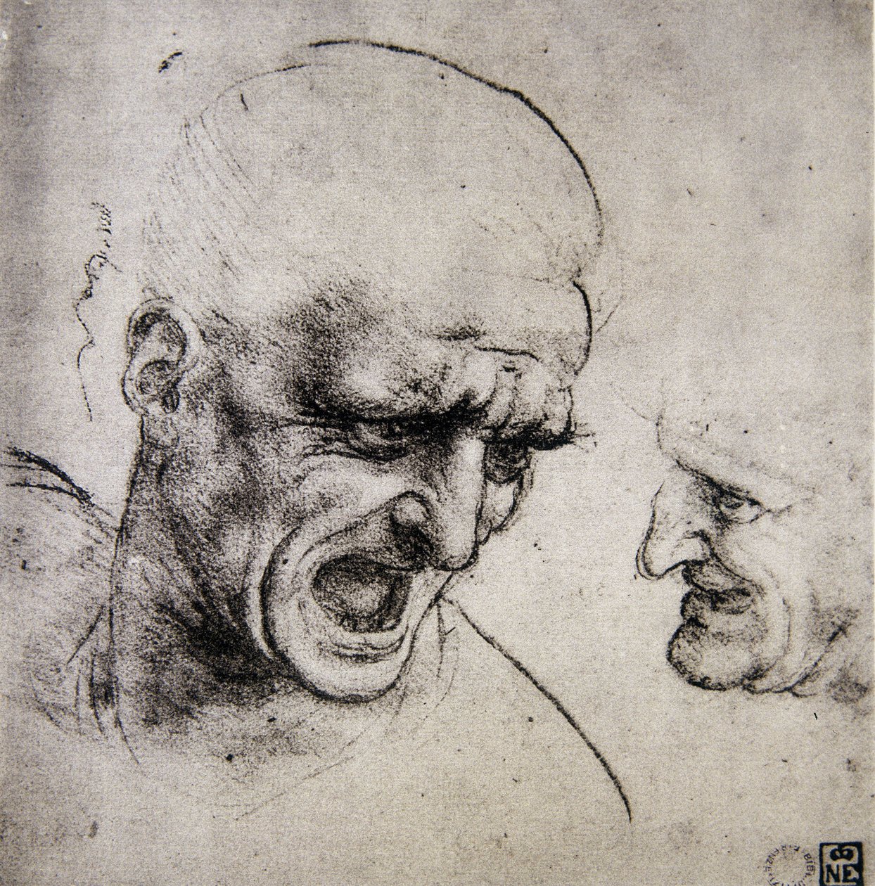 Studie voor de Slag bij Anghiari door Leonardo da Vinci