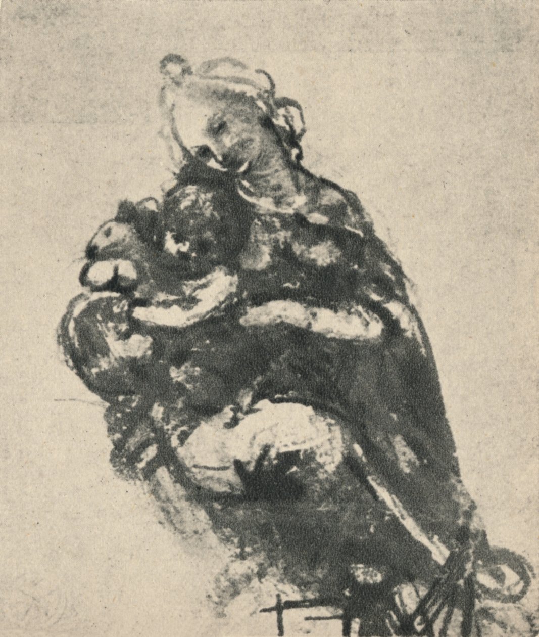 Madonna en Kind met een Kat door Leonardo da Vinci
