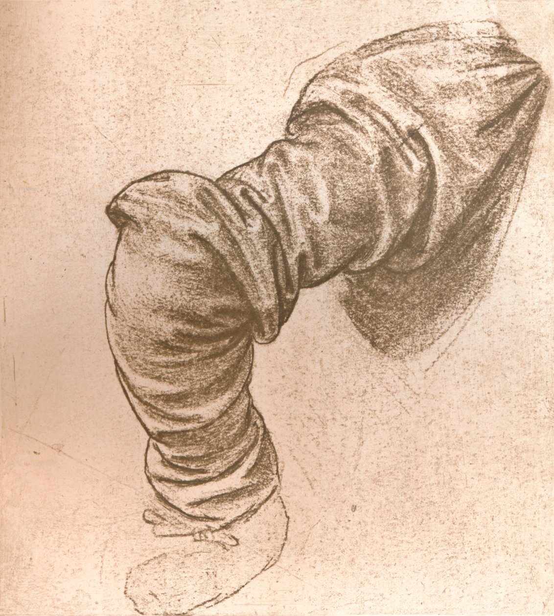 Studie voor de arm van St. Peter in `Het Laatste Avondmaal`, ca. 1494-1499, 1883 door Leonardo da Vinci