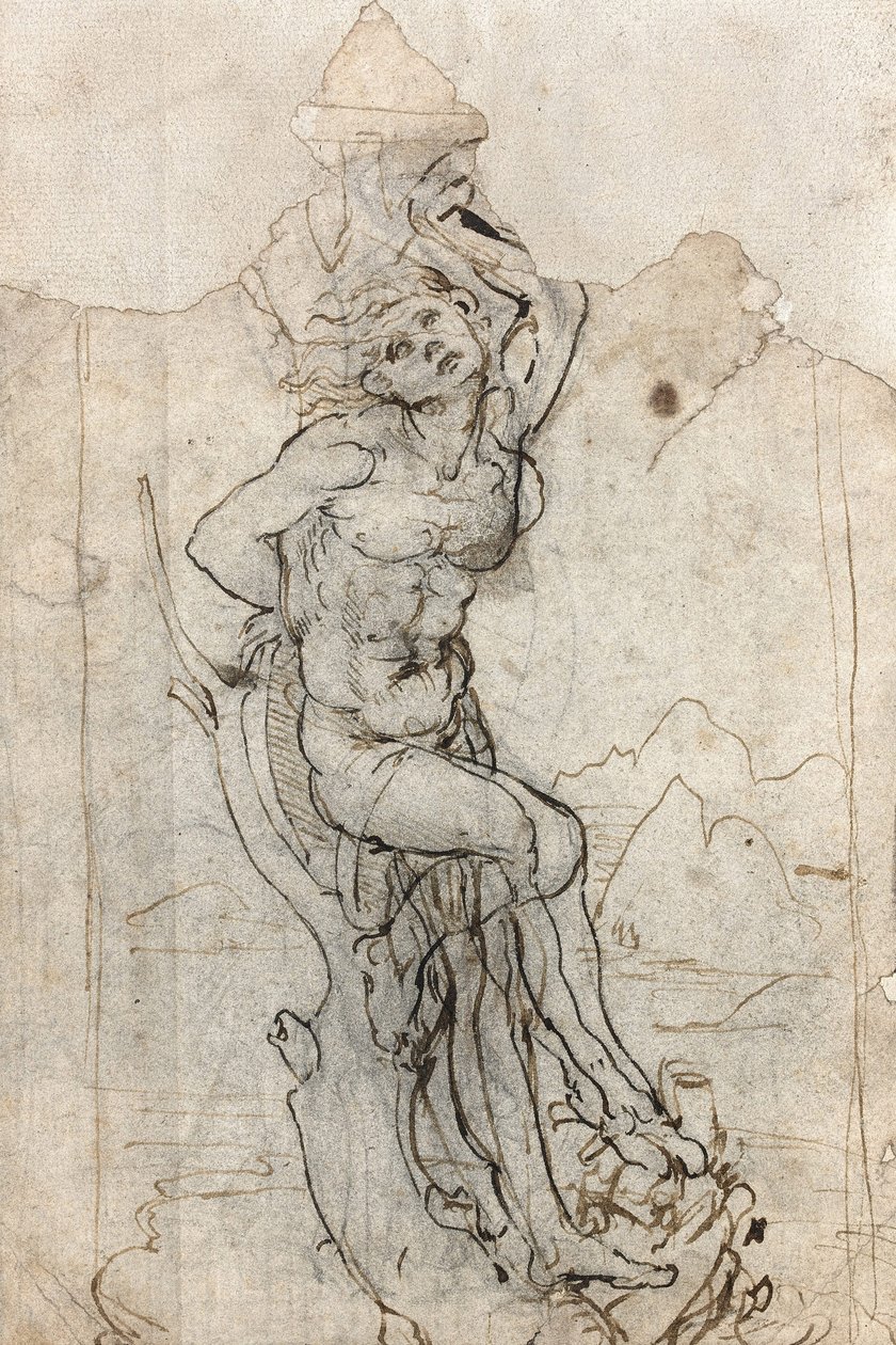 Het Martelaarschap van Sint Sebastiaan, tussen 1482 en 1485 door Leonardo da Vinci