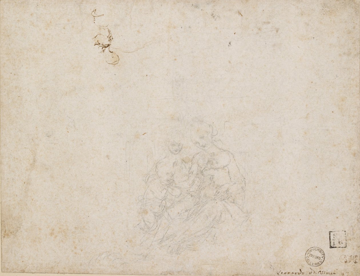 De Maagd en het Kind aanbeden door Leonardo da Vinci