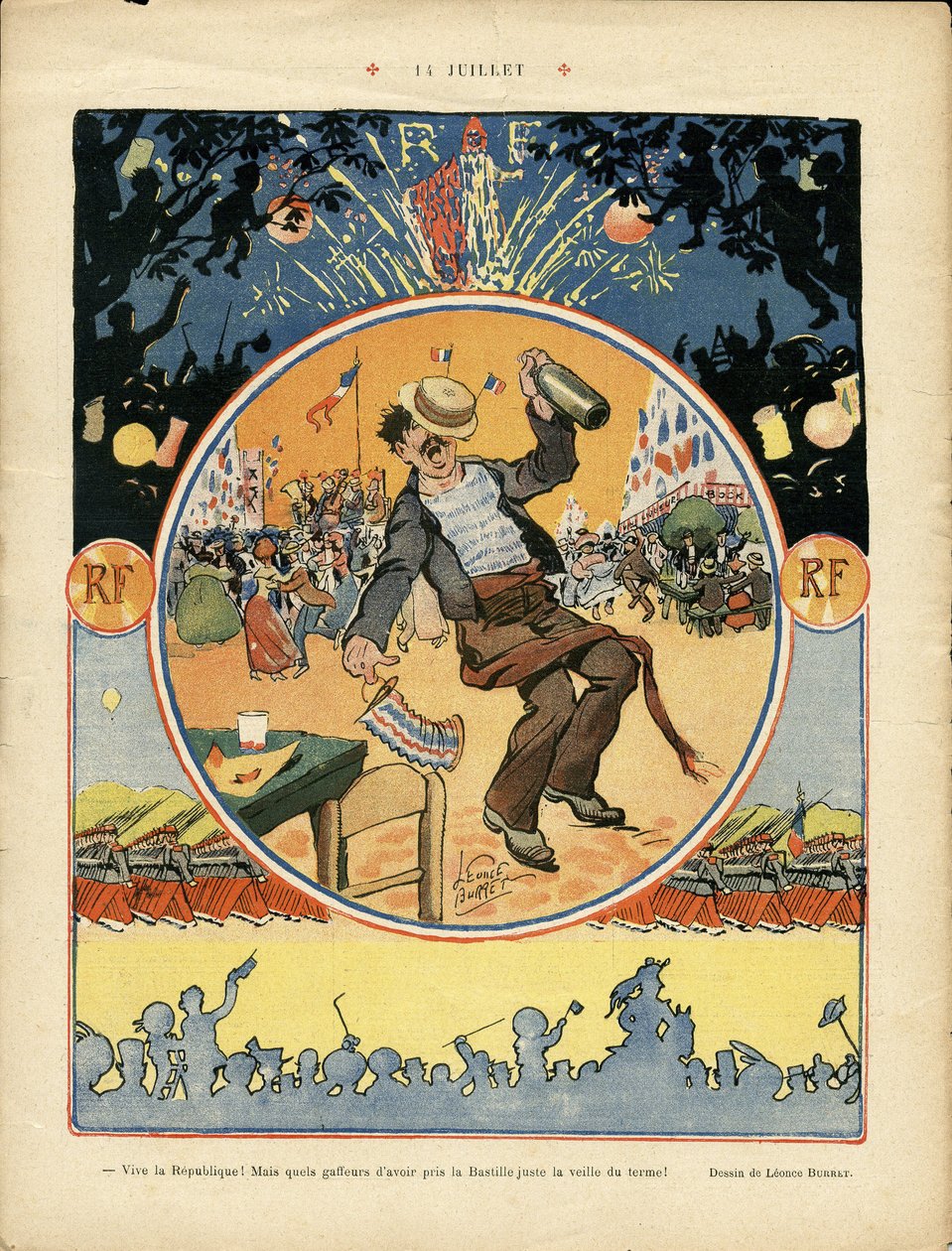 Illustratie van Léonce Burret in Le Rire door Leonce Burret