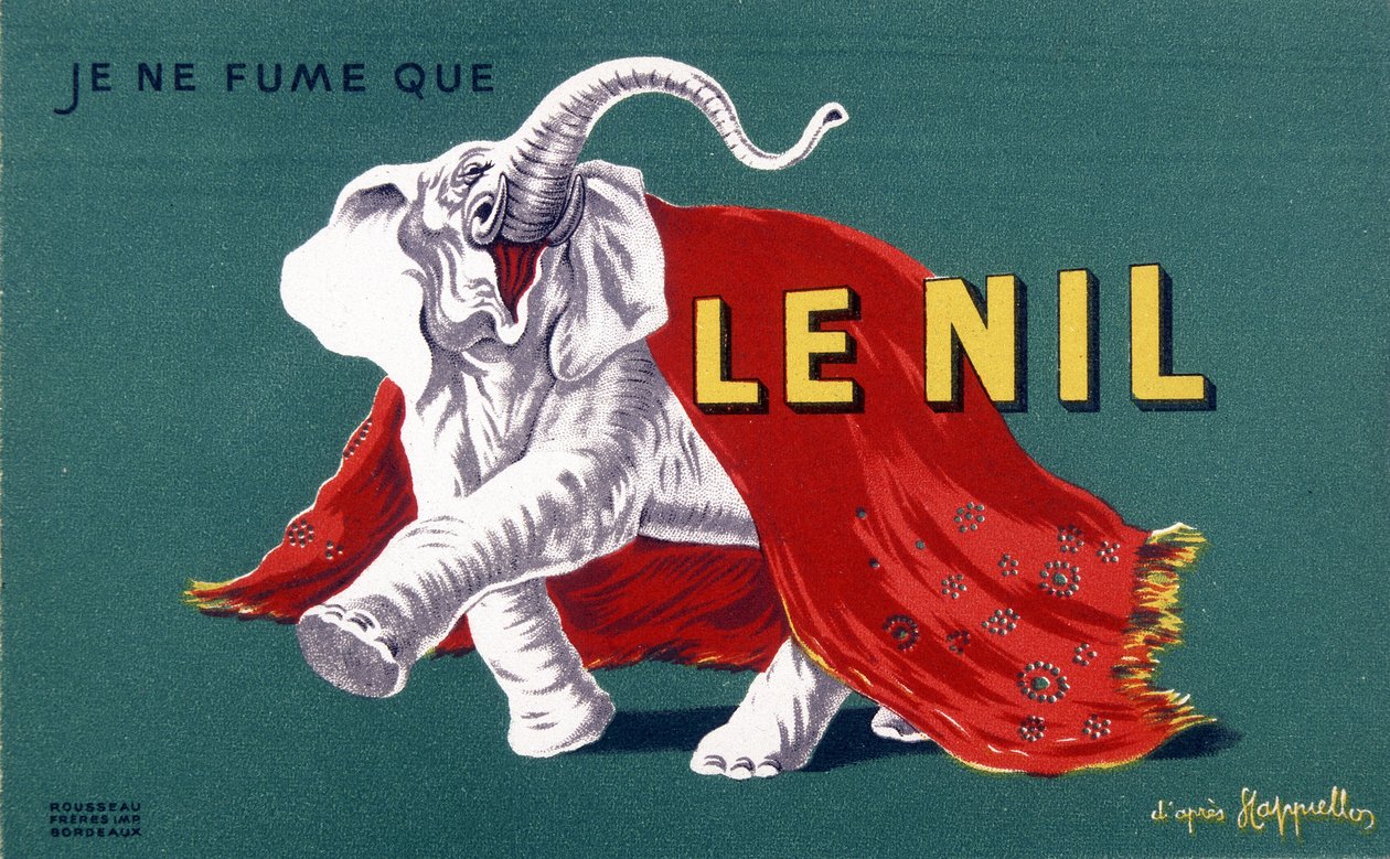 Ik rook alleen de Nijl (reclameposter) door Leonetto Cappiello
