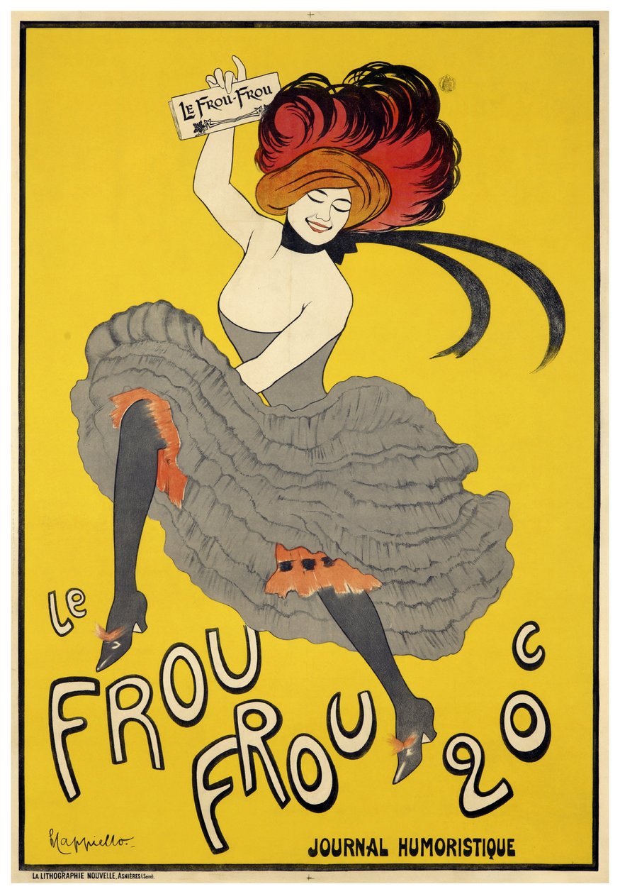 Le Frou-Frou (1899) inaugurele uitgave door Leonetto Cappiello