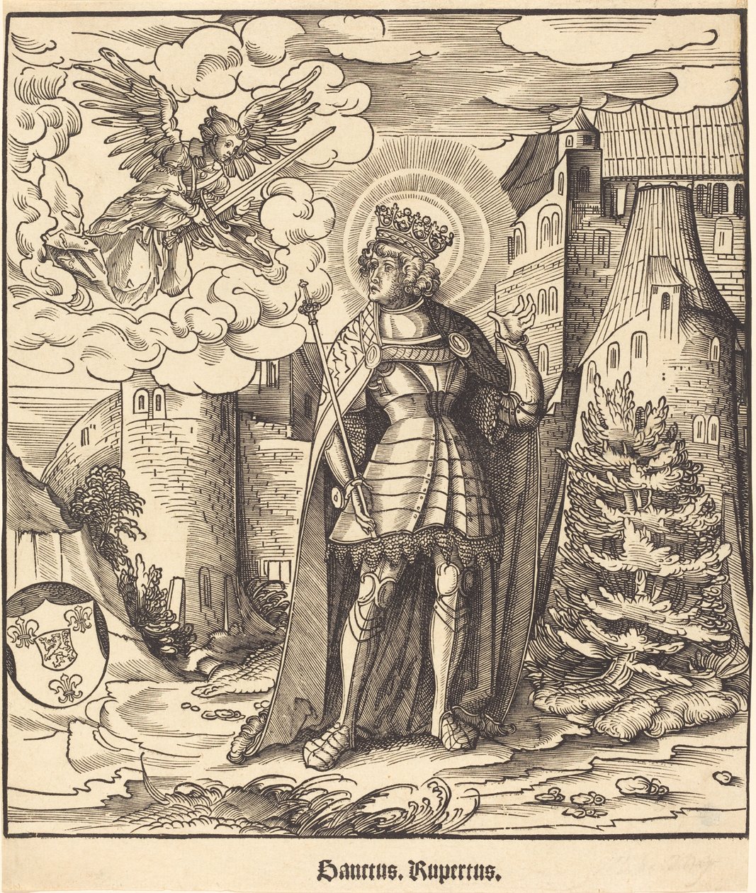 Sint Rupertus door Leonhard Beck