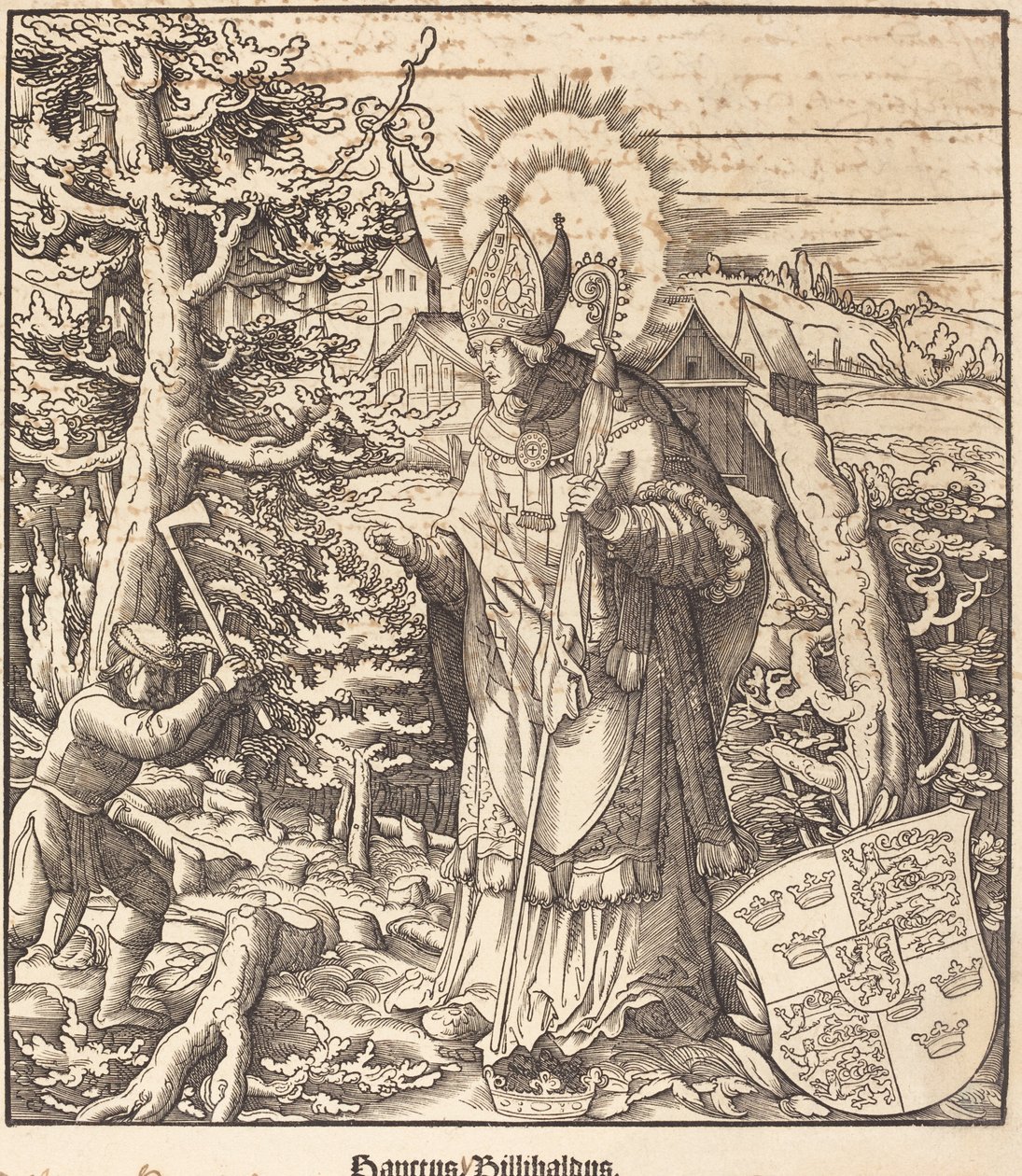 Sint Willibaldus door Leonhard Beck