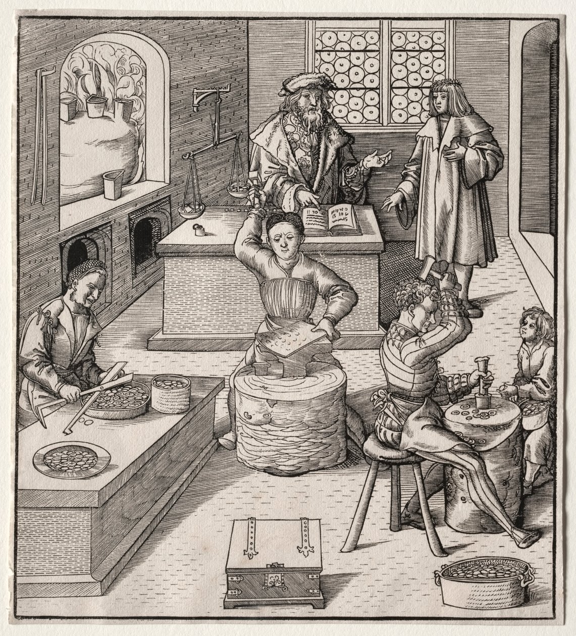 Jonge Maximiliaan in de Munt door Leonhard Beck