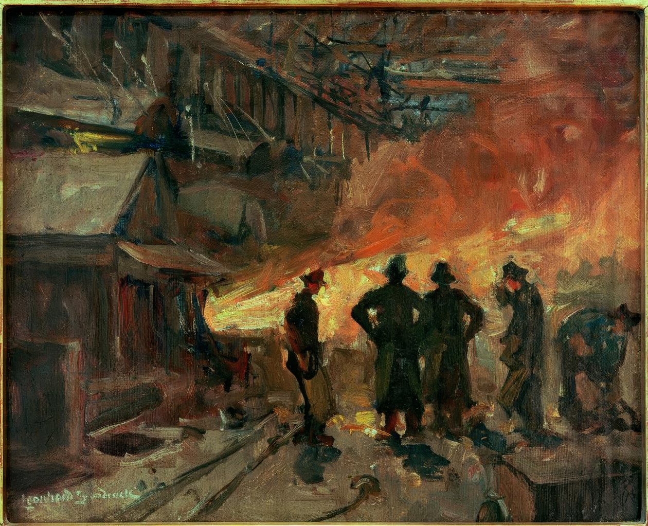 In de Thomaswerk (Gutehoffnungshütte Oberhausen) door Leonhard Sandrock