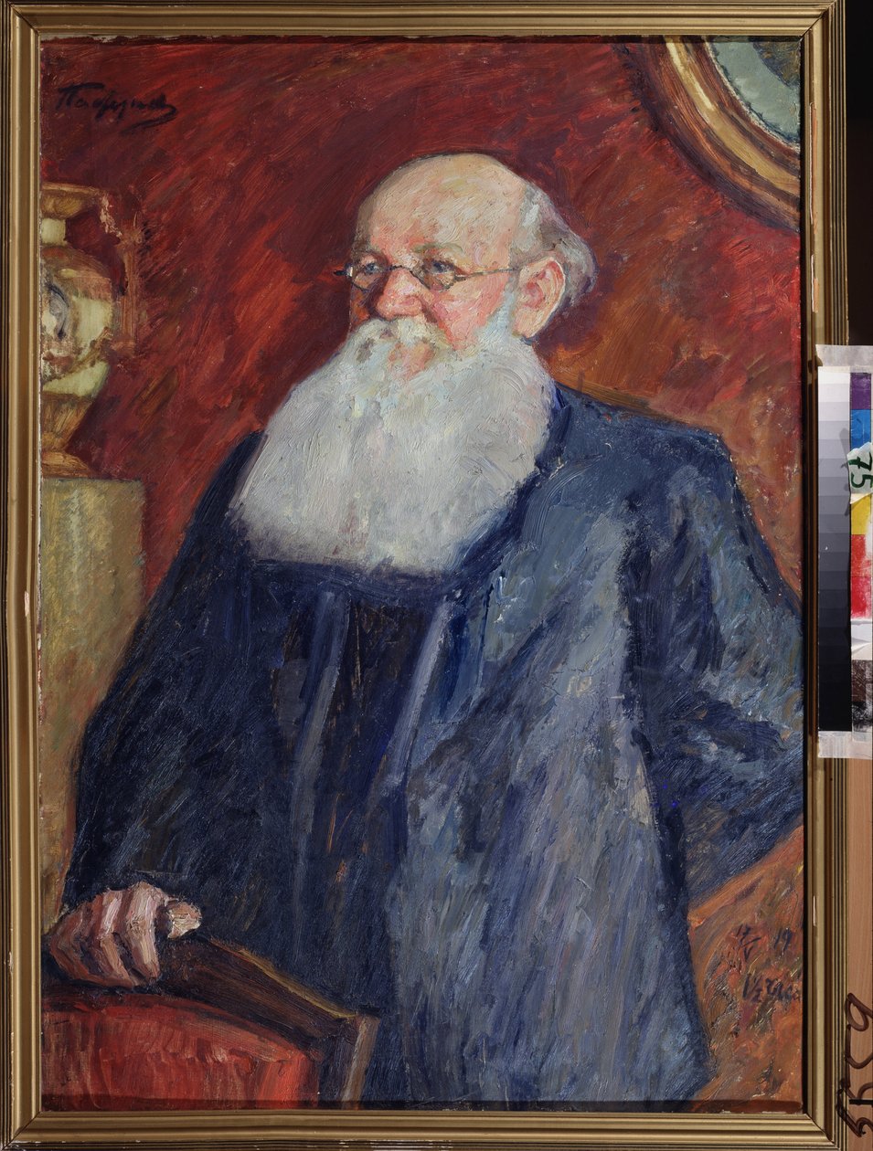 Portret van de revolutionair graaf Pierre Alekseievitch Kropotkine (1842-1921) door Leonid Osipovic Pasternak