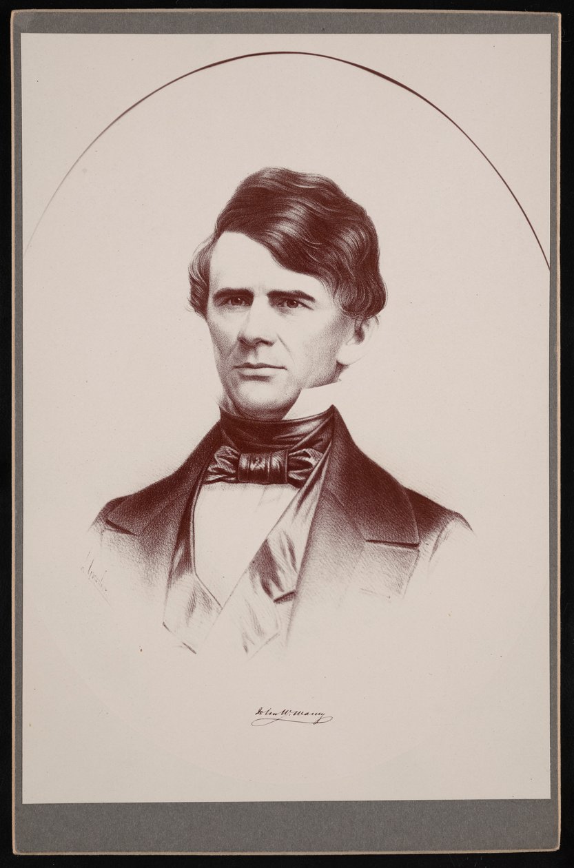 Portret van John Walker Maury door Leopold Grozelier
