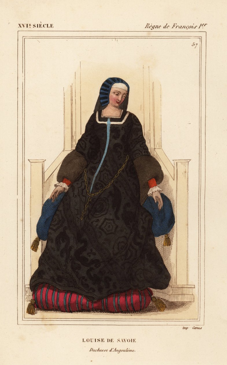 Louise van Savoye, Louise de Savoie, Hertogin van Angoulême, moeder van Koning Frans I door Leopold Massard