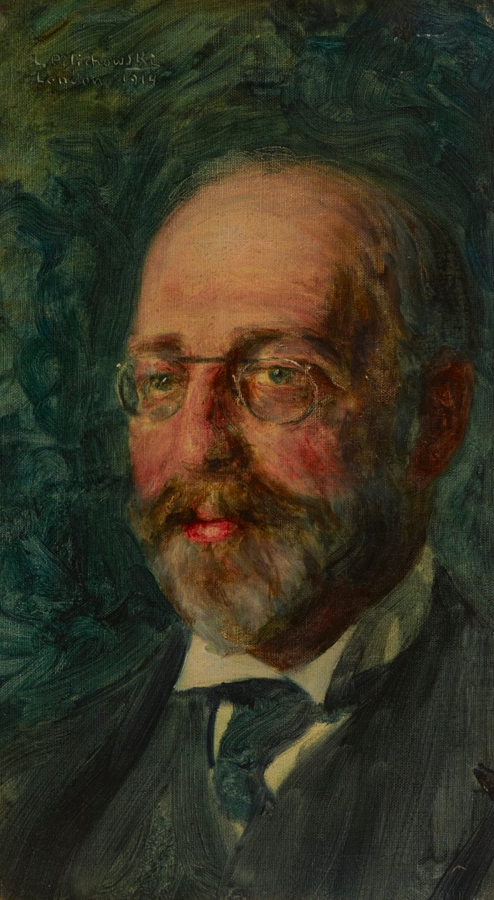 Portret van Elkan Adler door Leopold Pilichowski