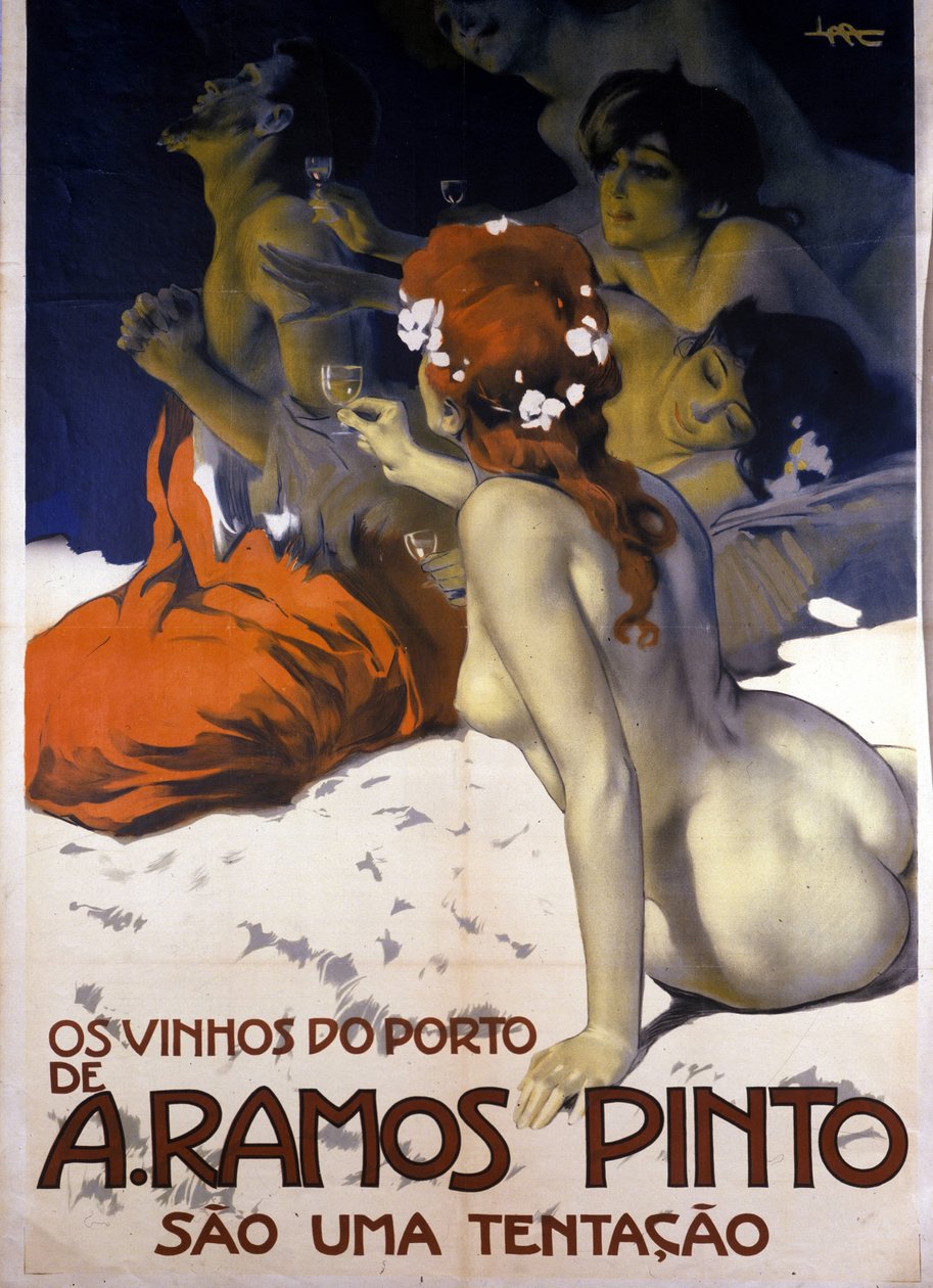 Reclame voor Portugese wijnen. Poster door Leopoldo Metlicovitz, ca. 1915 door Leopoldo Metlicovitz