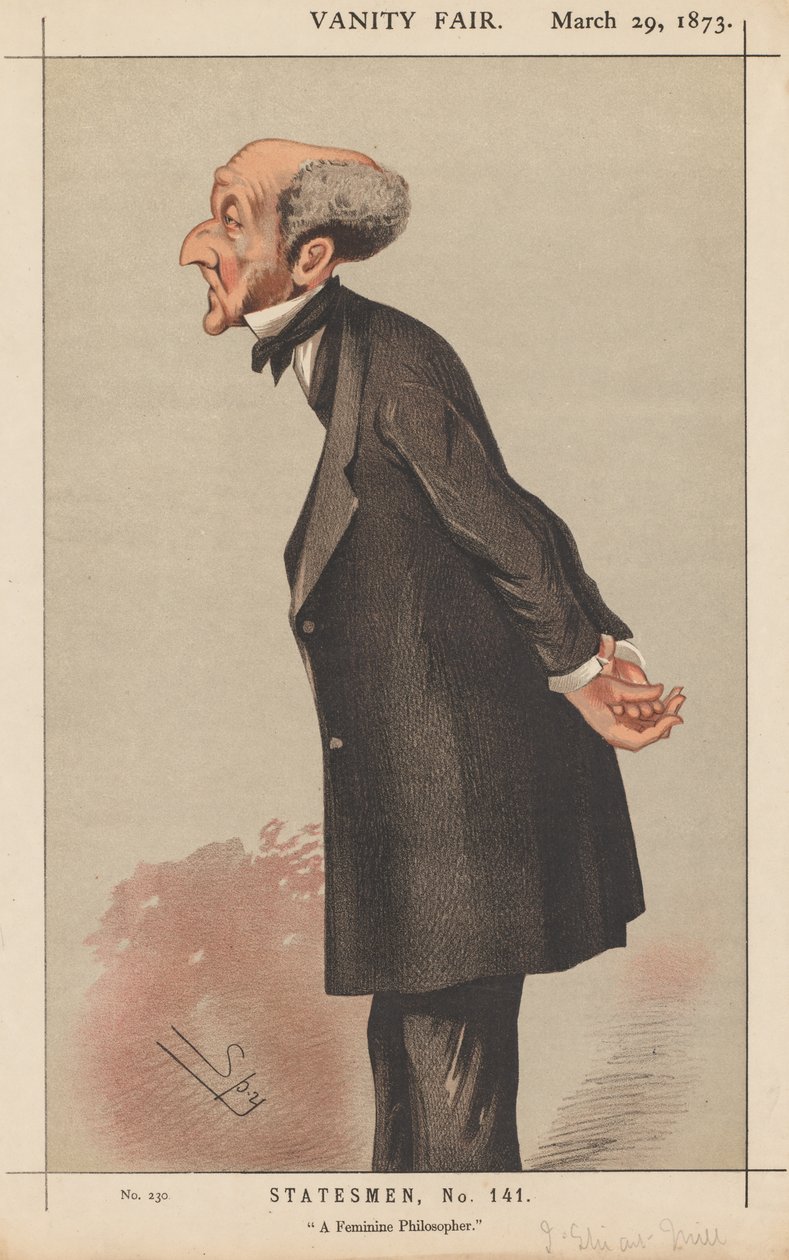 Vanity Fair: Staatsman, nr. 141 Een vrouwelijke filosoof, 1873 door Leslie Matthew