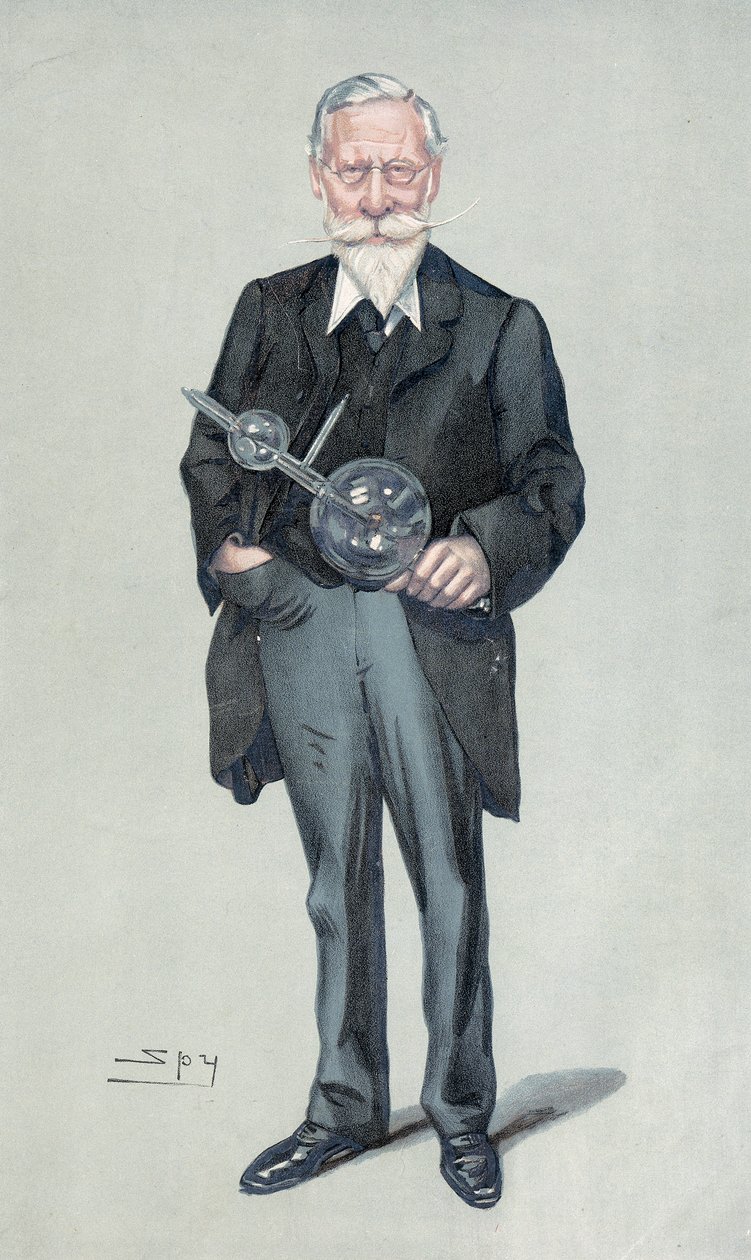 Sir William Crookes, Engelse natuurkundige en chemicus, ca. 1900s door Leslie Matthew Ward