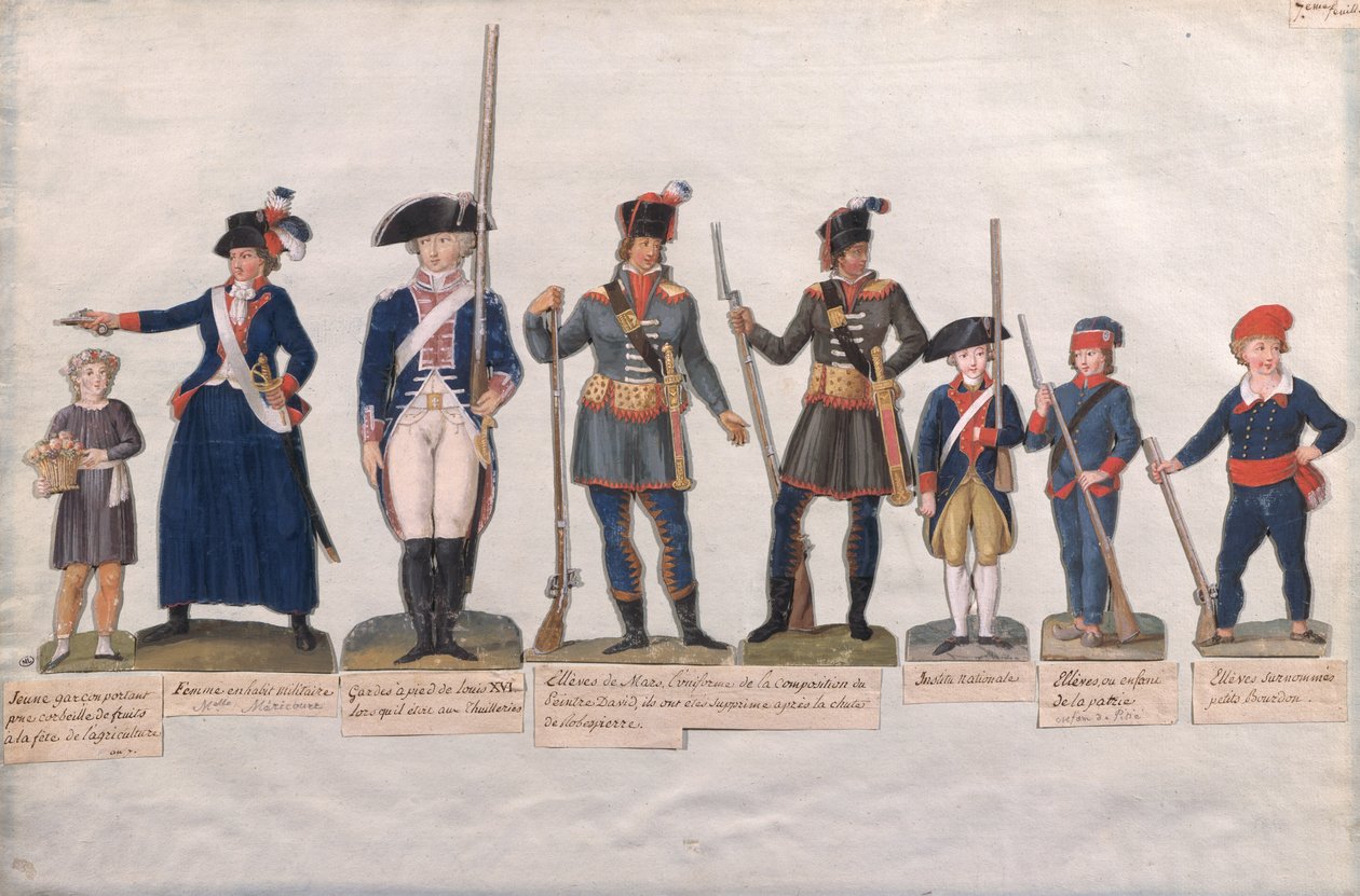 Personages van de Franse Revolutie door Lesueur Brothers