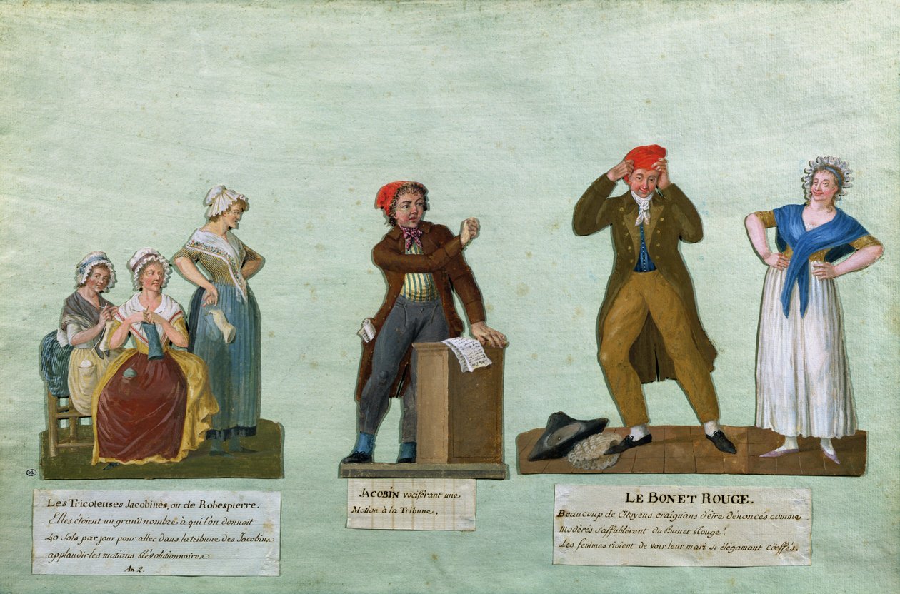 De Jacobijnse Breisters, een Jacobijn en de Rode Muts door Lesueur Brothers