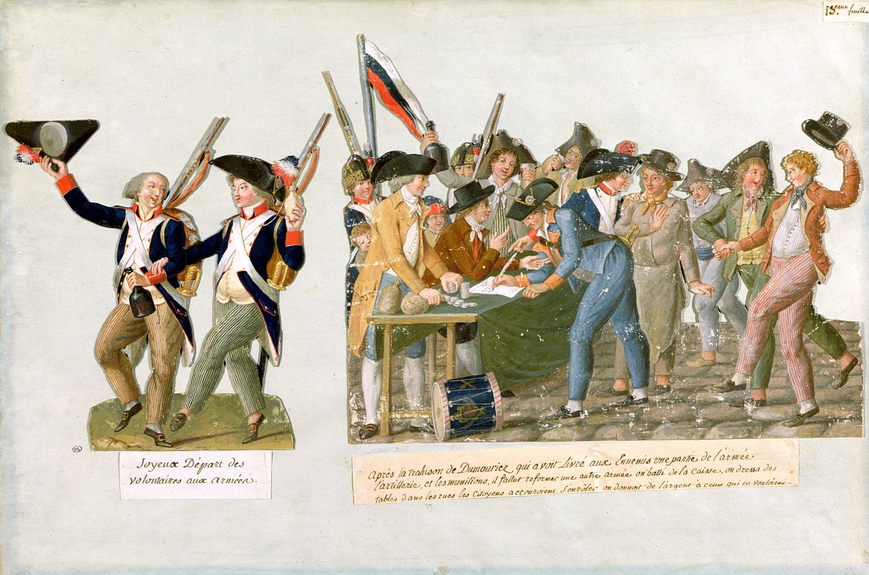 Gelukkig Vertrek van de Legervrijwilligers door Lesueur Brothers