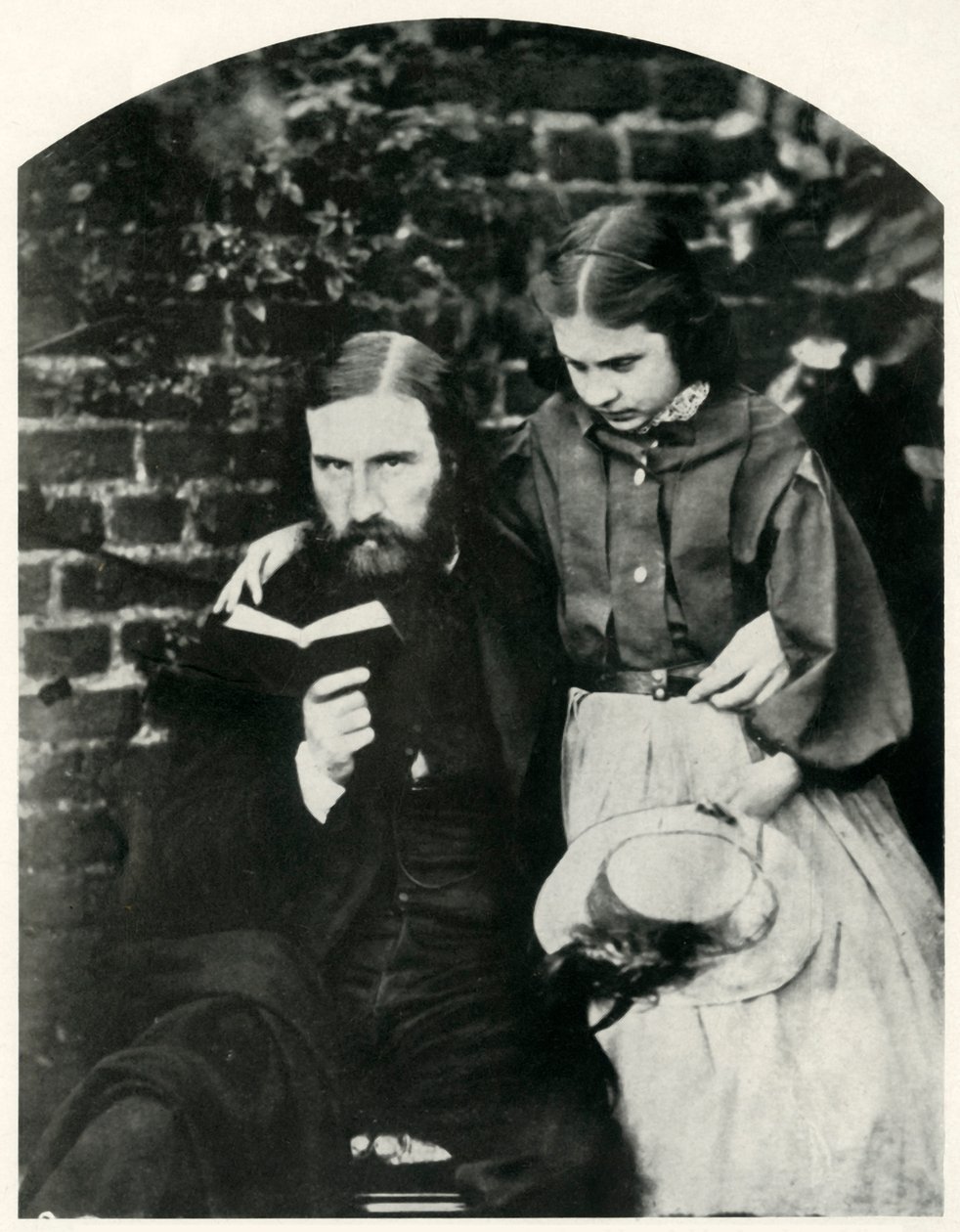 George Macdonald en zijn dochter Lilia Scott MacDonald, ca. 1863, 1948 door Lewis Carroll