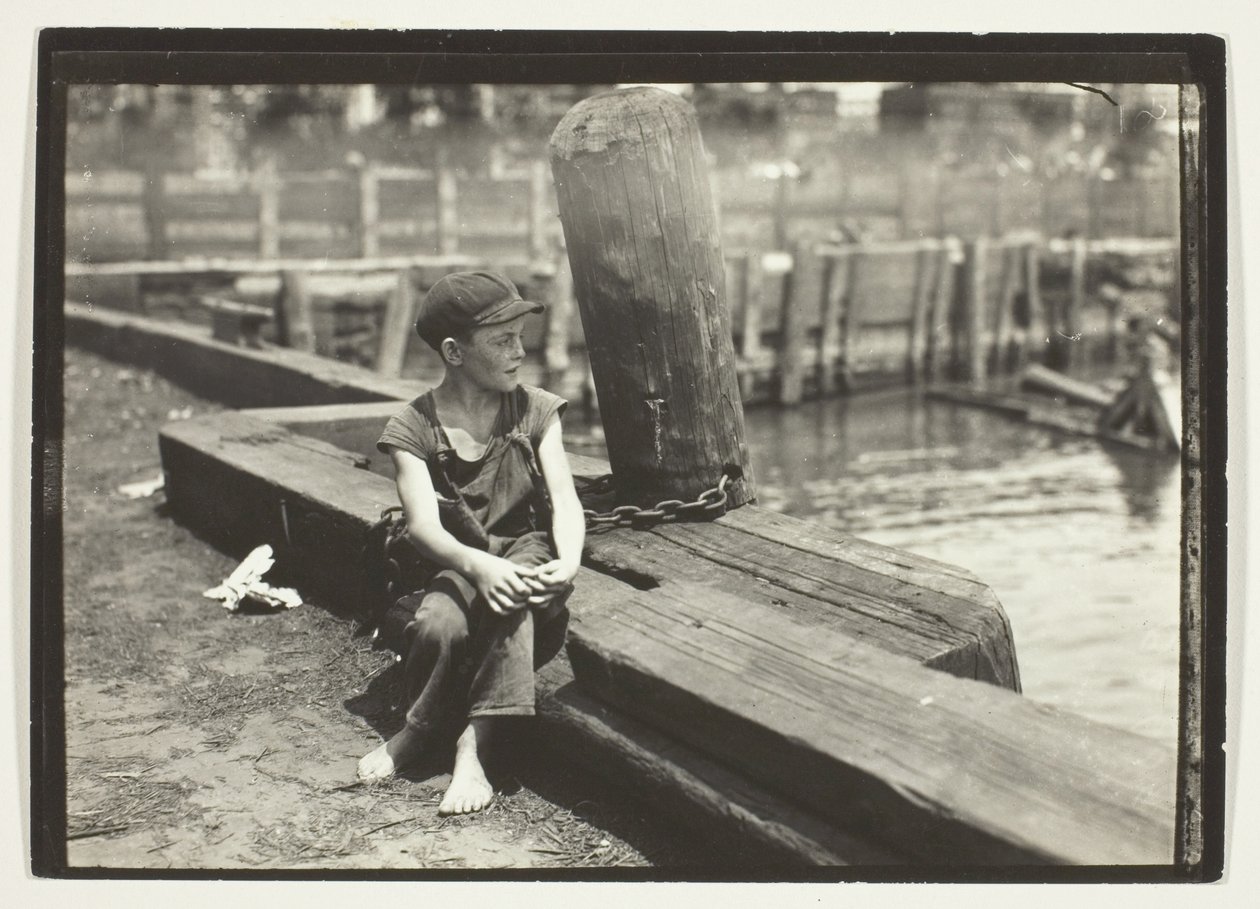 Down On The Wharf, New York door Lewis Wickes Hine