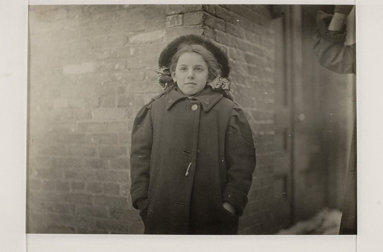 Mary Horn, Hartford, Connecticut, maart 1909 door Lewis Wickes Hine