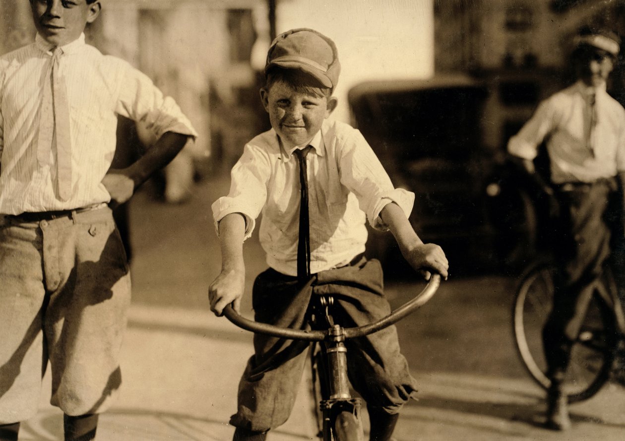Western Union boodschappers, Houston, Texas, 1913 door Lewis Wickes Hine