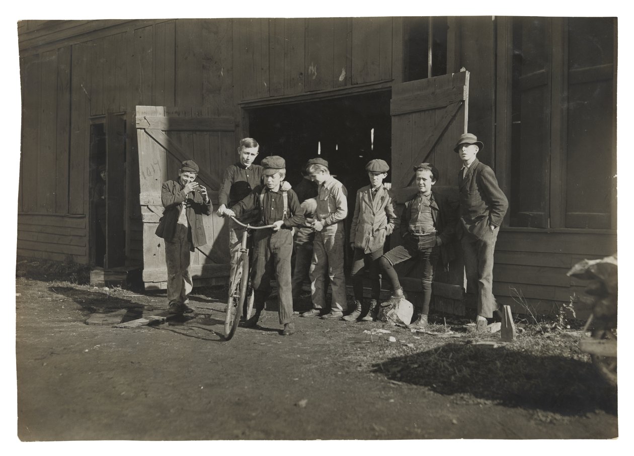 Flessenfabriek in Woodbury door Lewis Wickes Hine