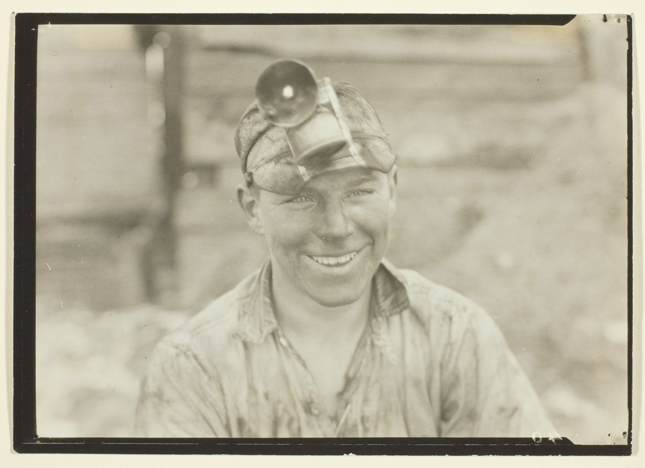 Jonge mijnwerker, Pennsylvania door Lewis Wickes Hine