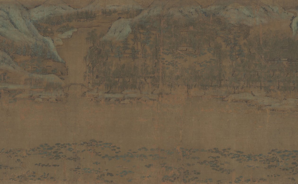 Vissershut bij de berg Xisai, ca. 1170 door Li Jie