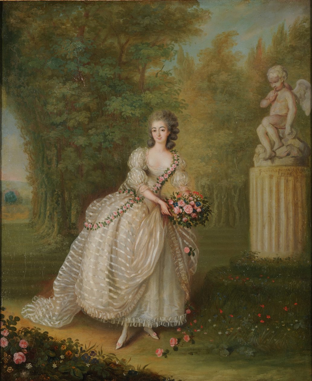 Mademoiselle Duthé door Lié Louis Périn-Salbreux