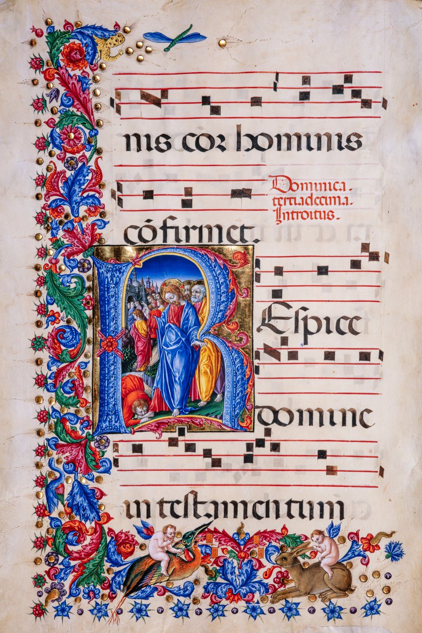 Piccolomini Bibliotheek: koorboek, cod. 24.9, ff. 67v met de 