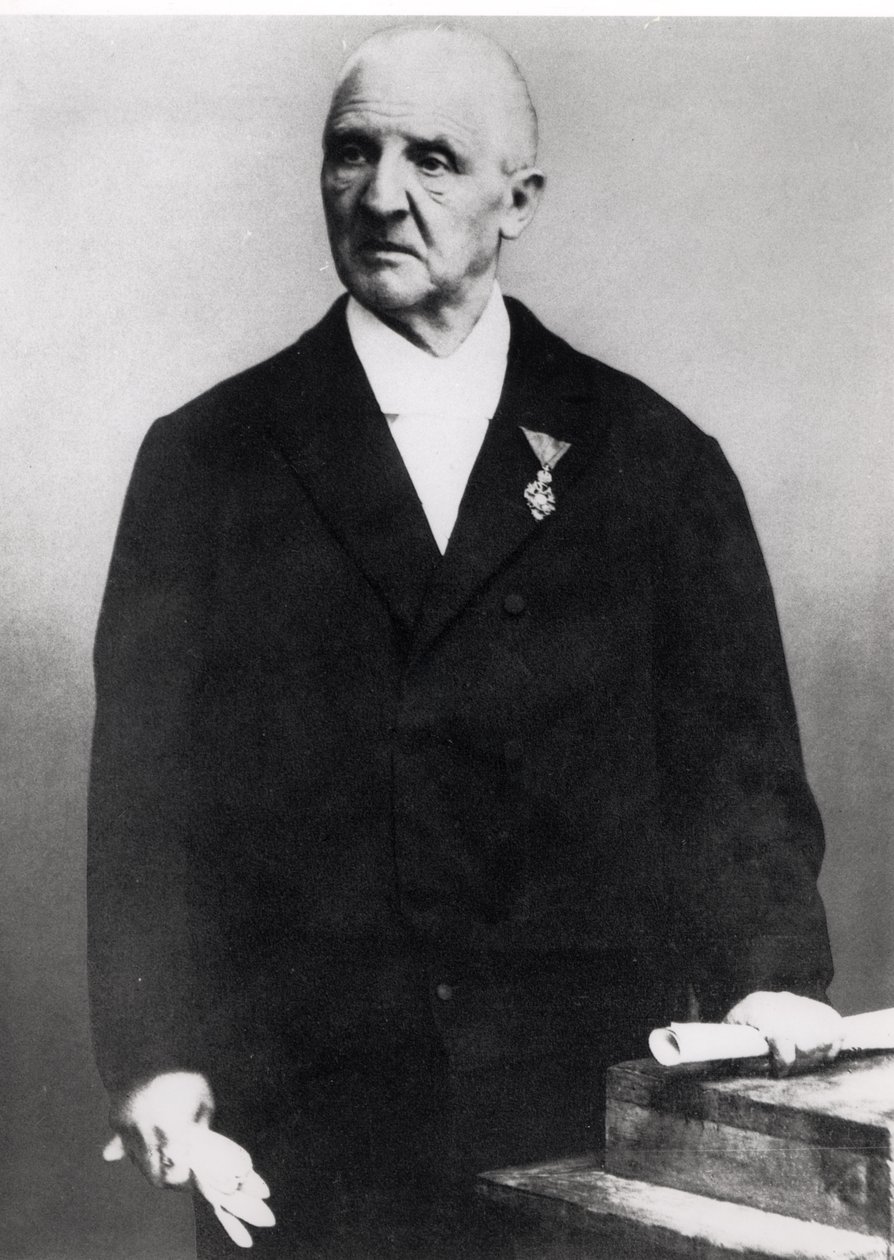 Anton Bruckner (1824-96) (zw/w foto) door Unbekannt Unbekannt