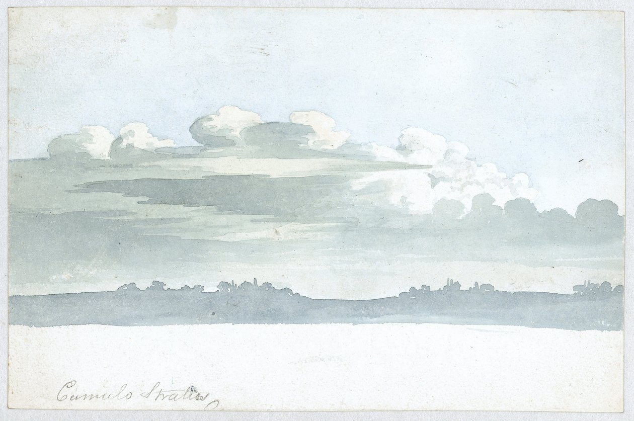 Wolkstudie door Luke Howard, ca 1808-1811 door Unbekannt Unbekannt