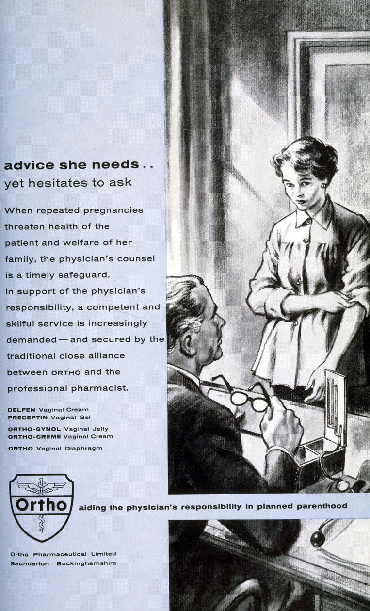 Anticonceptie advertentie: "advies dat ze nodig heeft" door Unbekannt Unbekannt