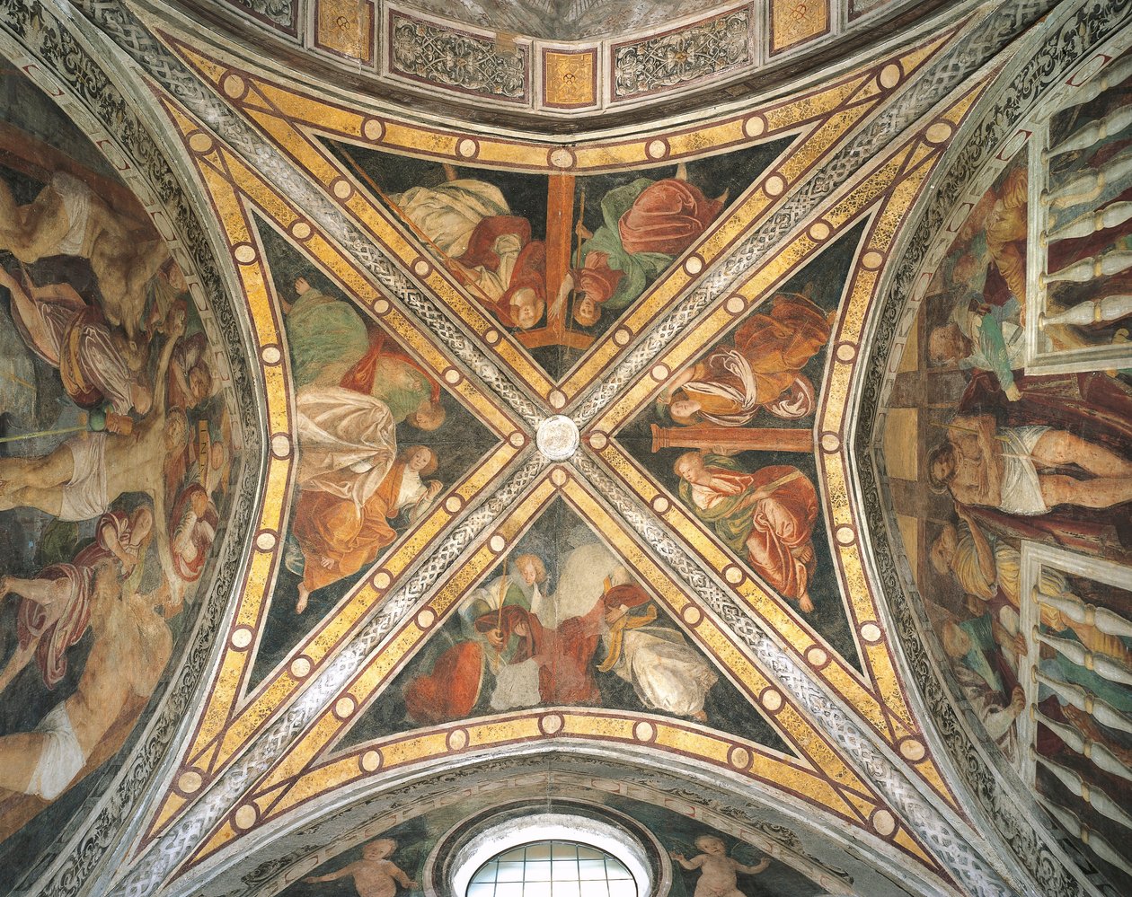 Kapel van Santa Corona gewelf in de kerk van Santa Maria delle Grazie door Unbekannt Unbekannt