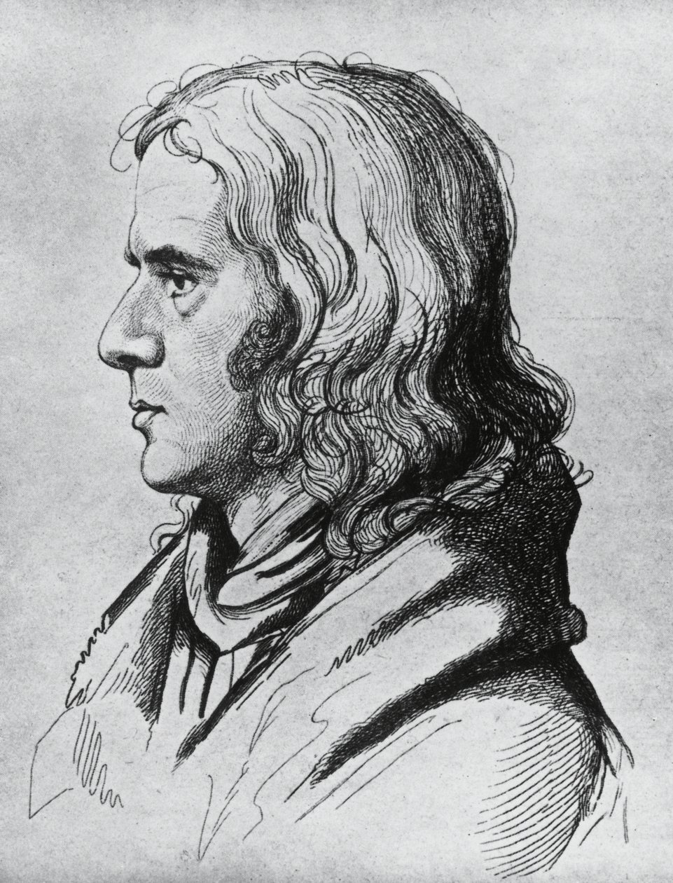 Portret van Adelbert von Chamisso (1781-1838), Duitse dichter, schrijver en botanicus door Unbekannt Unbekannt