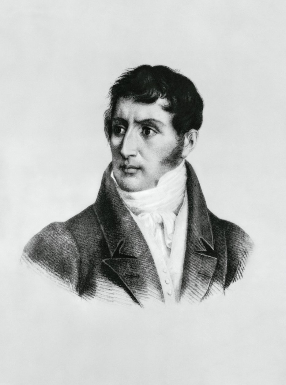 Portret van Alessandro Manzoni (1785-1873), Italiaanse schrijver, dichter en toneelschrijver, gravure door Unbekannt Unbekannt