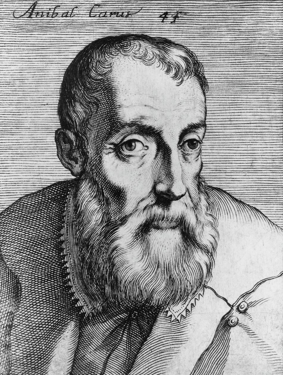 Portret van Annibale Caro (1507-1566), Italiaanse dichter, toneelschrijver en vertaler, gravure door Unbekannt Unbekannt