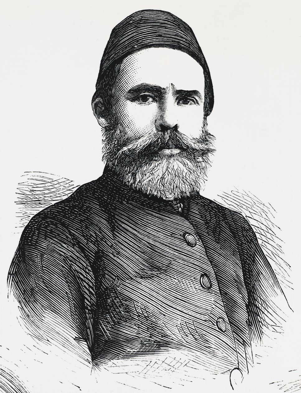 Portret van Djevet Pasha, minister van binnenlandse zaken van het Ottomaanse Rijk door Unbekannt Unbekannt