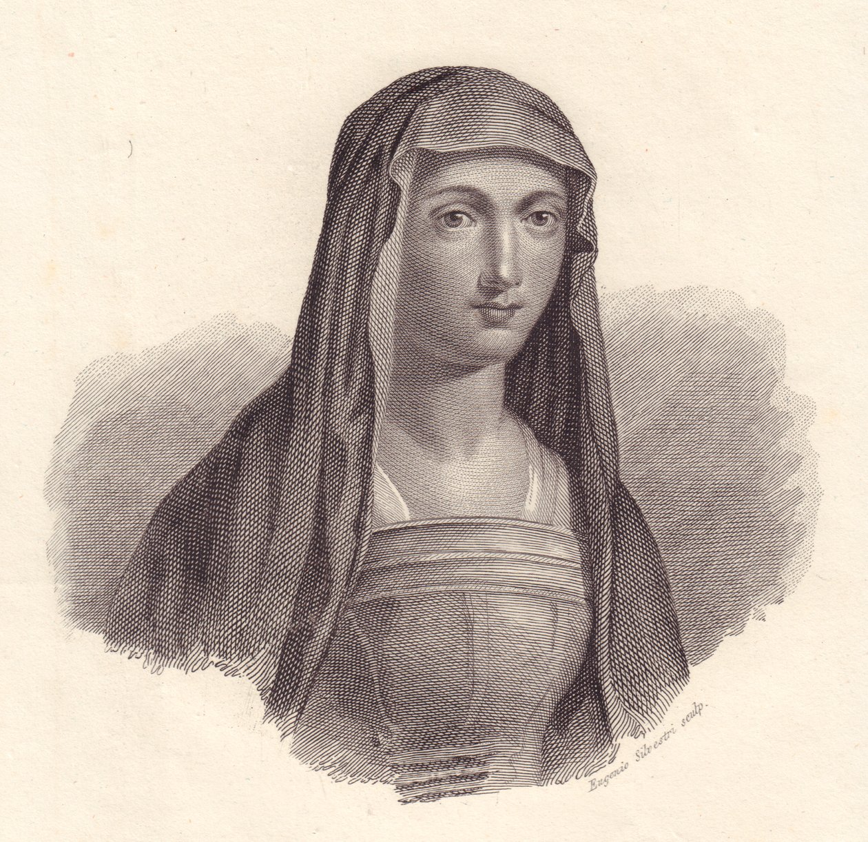 Portret van Italiaanse beeldhouwer Properzia de