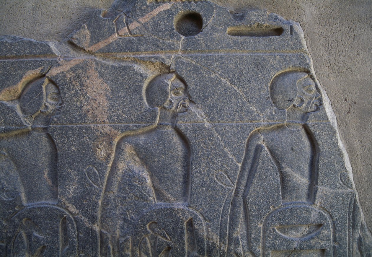 Reliëf met gevangenen, Tempel van Luxor, Thebe (UNESCO Werelderfgoed) door Unbekannt Unbekannt