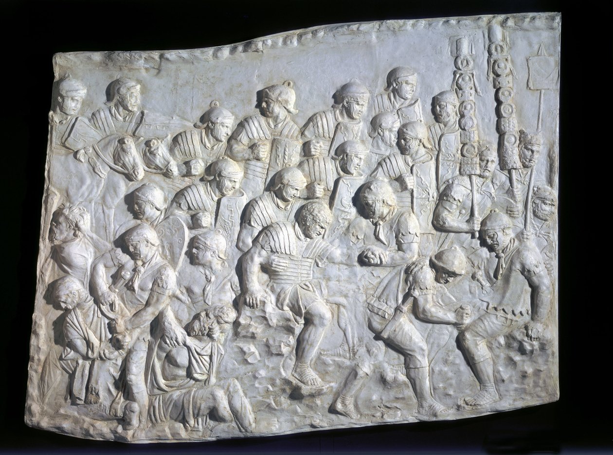Eerste hulp aan een Romeinse soldaat, Trajans fries door Unbekannt Unbekannt