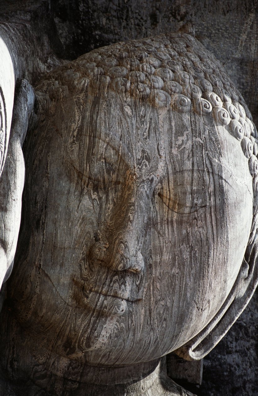Sri Lanka, Oude Stad Polonnaruwa, Gal Vihara, liggende Boeddhabeeld door Unbekannt Unbekannt