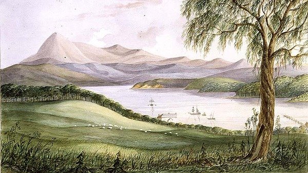 Twofold Bay, New South Wales, ca. 1860 door Lieutenant George Austin Woods