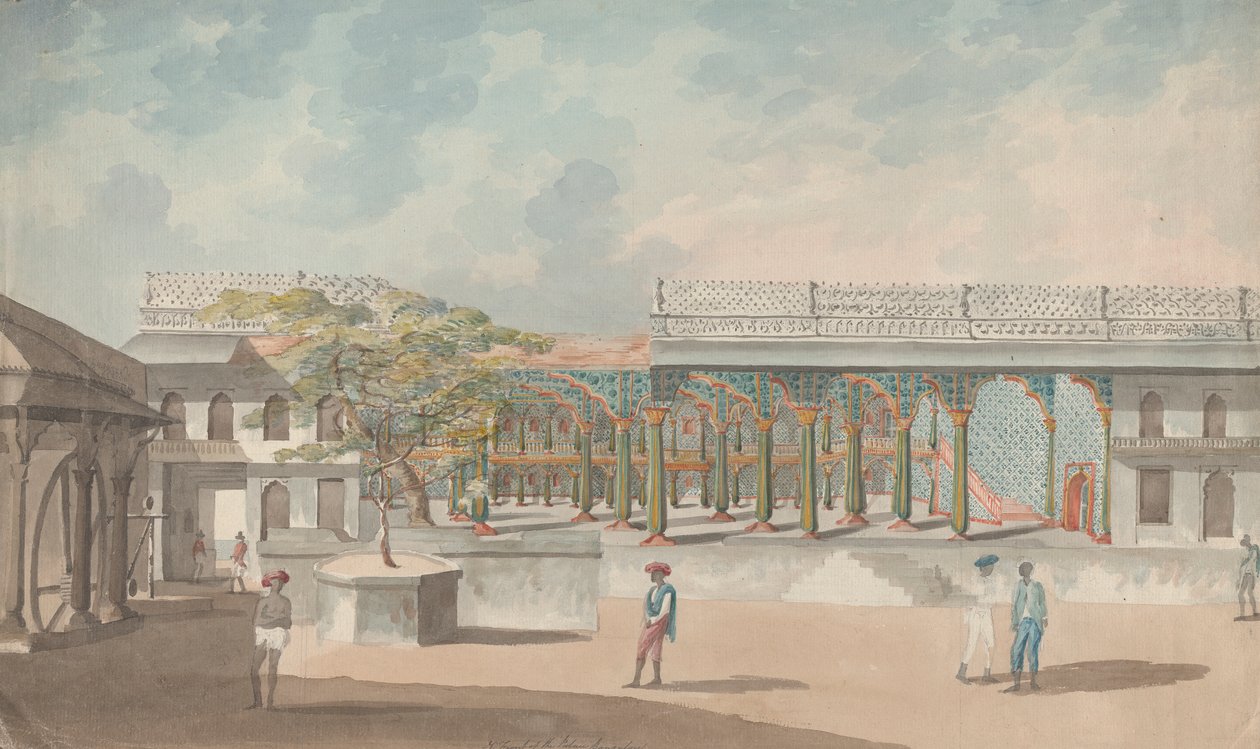 Zomerpaleis van Tipu Sultan door Lieutenant James Hunter