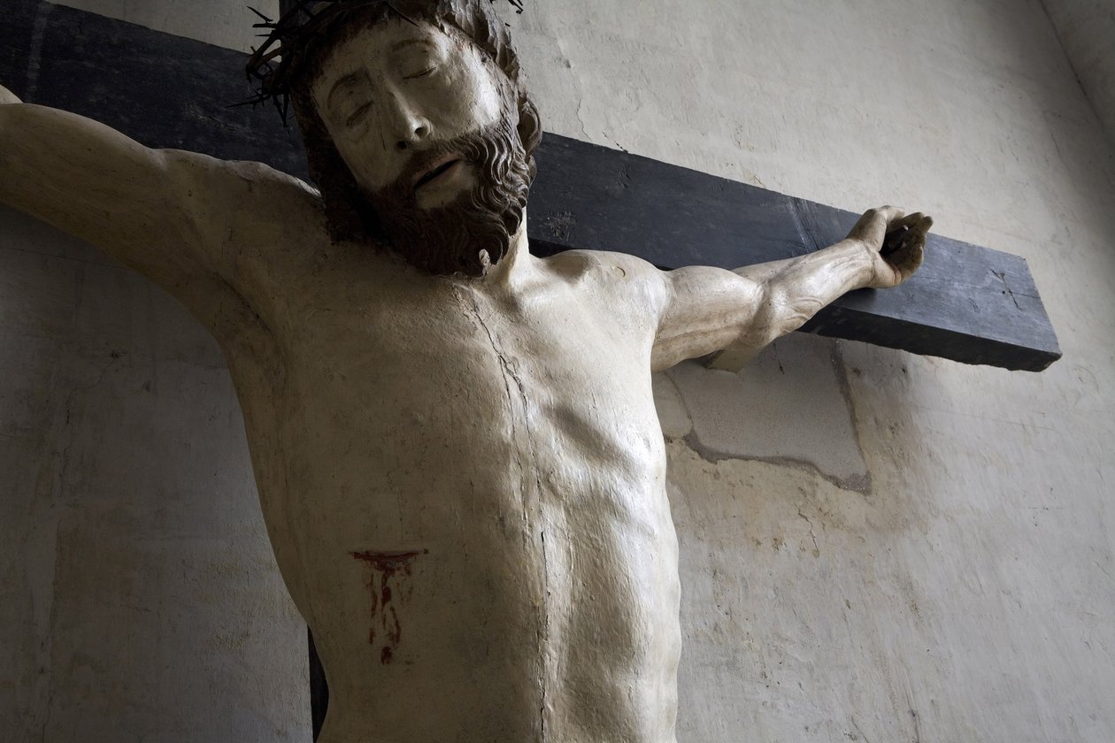Christus aan het kruis (detail) door Ligier Richier