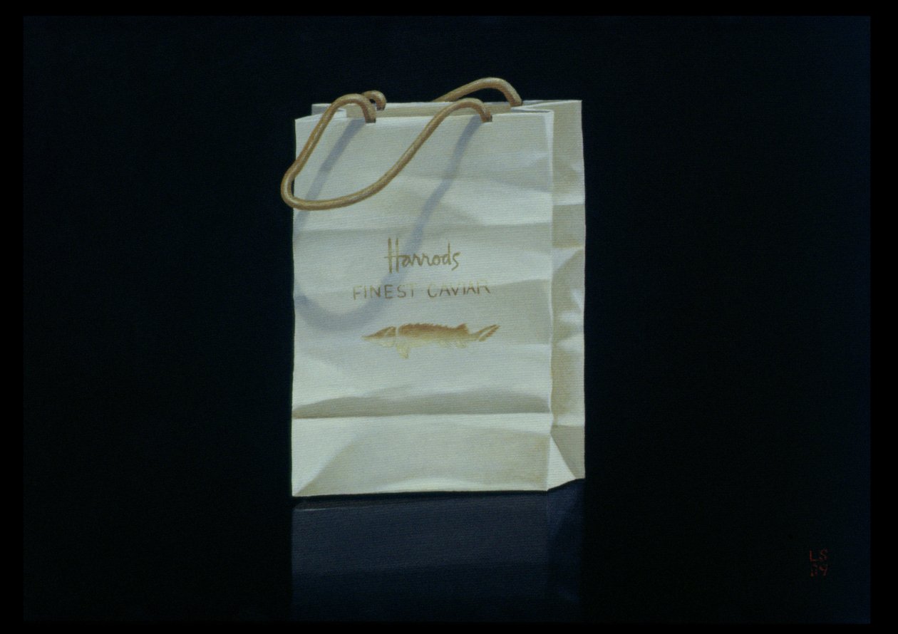 Harrods Kaviaar Tas, 1989 door Lincoln Seligman