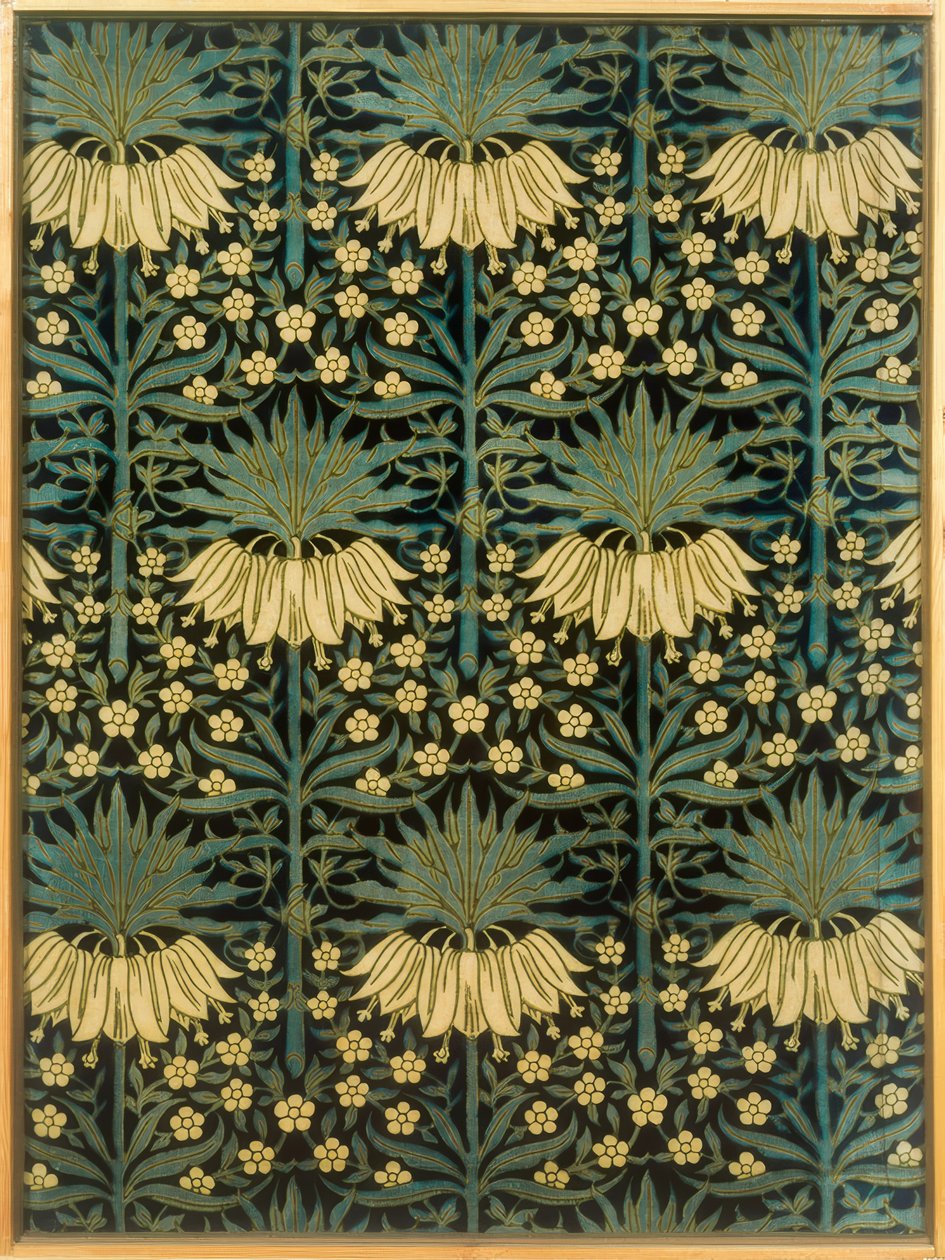Textiel met bloemmotief door Lindsay Philip Butterfield